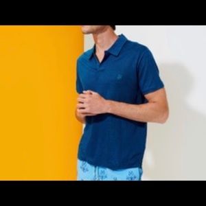 Vilebrequin Linen Jersey Polo sz L